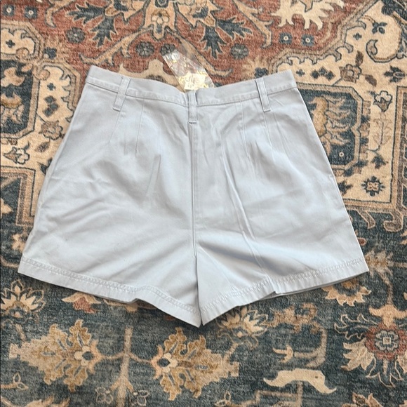 LOFT 8 Women's High Waist Light Blue Gray Shorts - Picture 3 of 9